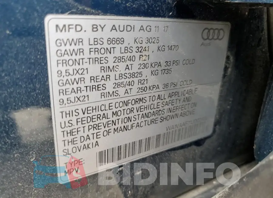 WA1VAAF71JD024924 Photo# 13