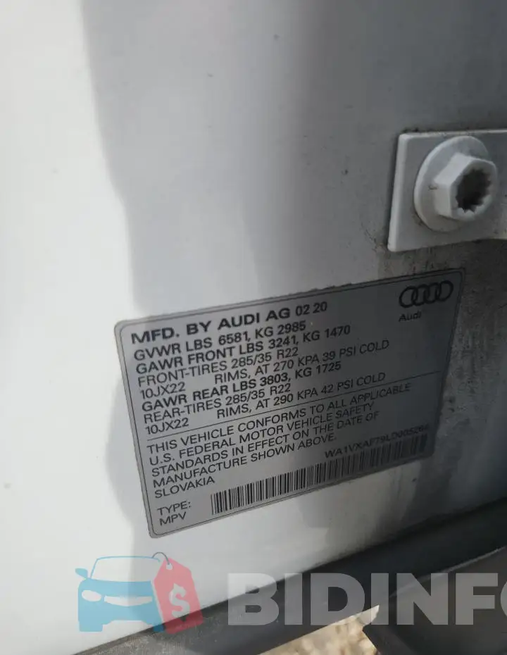 WA1VXAF79LD005264 Photo# 12