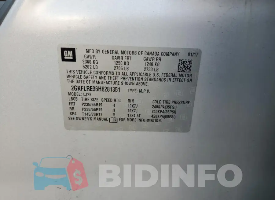 2GKFLRE36H6281351 Photo# 13