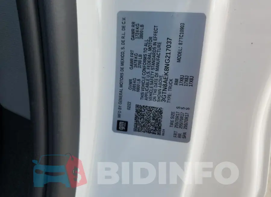 3GTN8AEK8NG217037 Photo# 13
