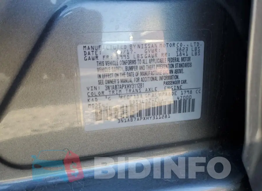 3N1AB7APXHY311281 Photo# 12