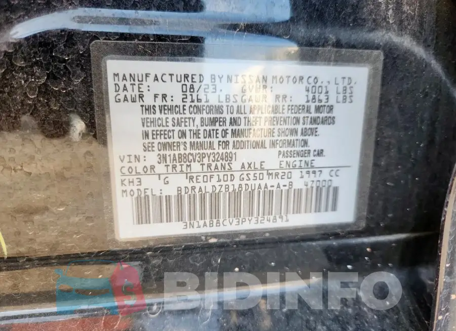 3N1AB8CV3PY324891 Photo# 12