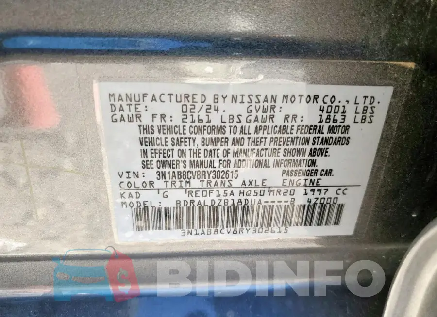 3N1AB8CV8RY302615 Photo# 12
