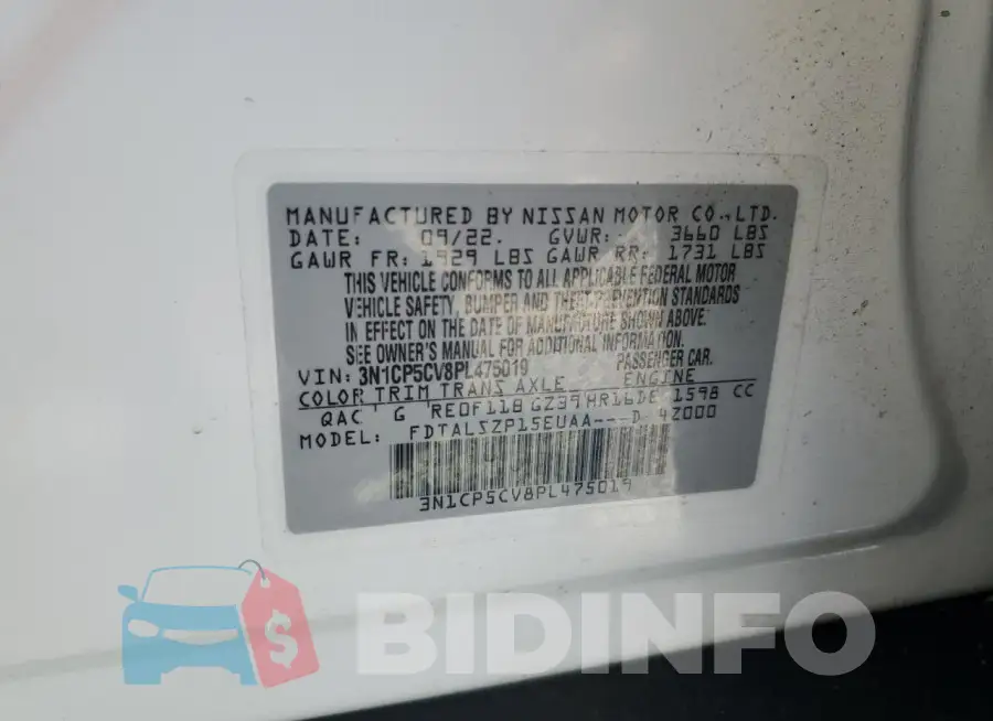 3N1CP5CV8PL475019 Photo# 13