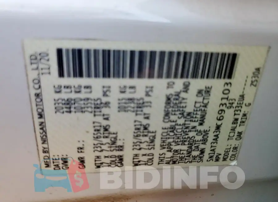 5N1AT3AA3MC693103 Photo# 13