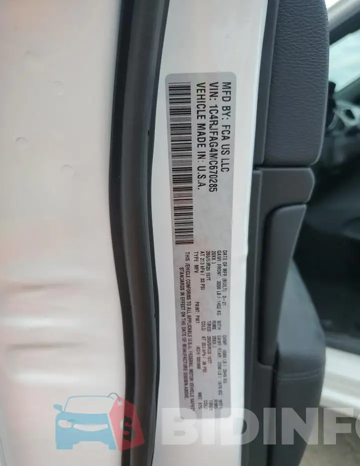 1C4RJFAG4MC670285 Photo# 13
