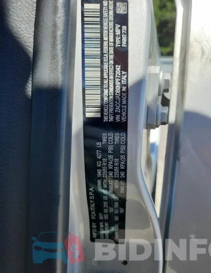ZACCJADB0HPF72042 Photo# 13