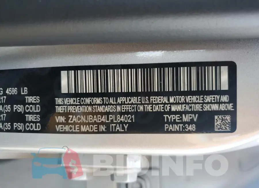 ZACNJBAB4LPL84021 Photo# 12