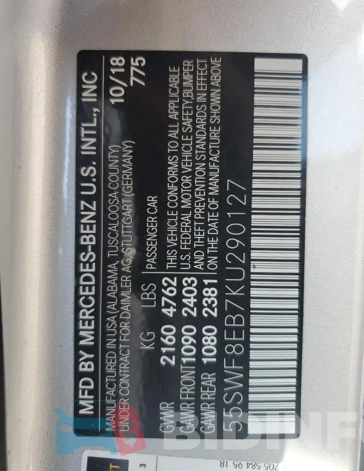 55SWF8EB7KU290127 Photo# 12