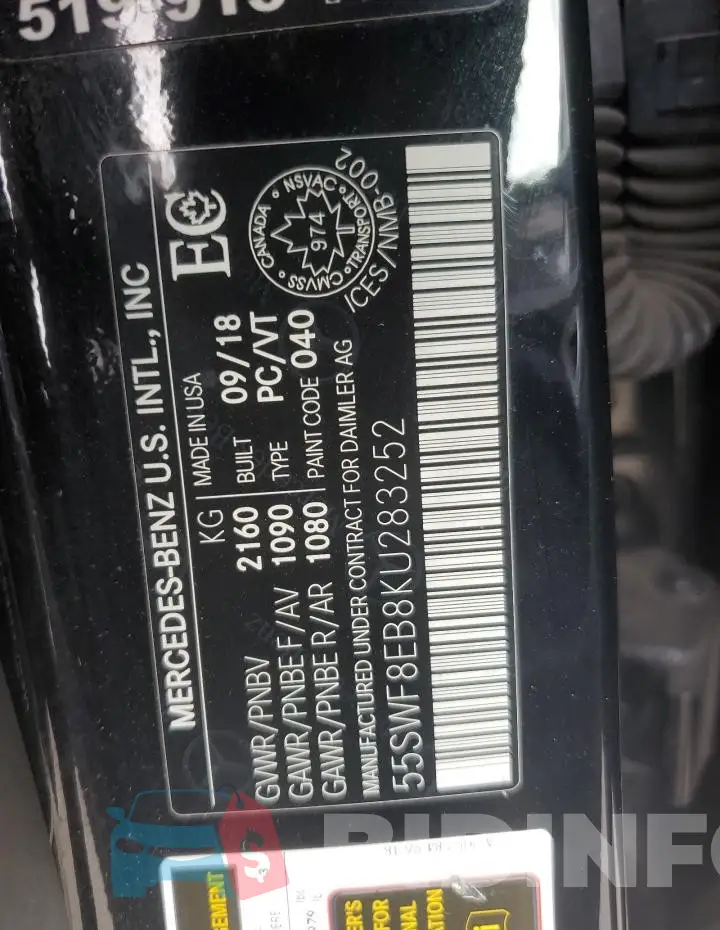 55SWF8EB8KU283252 Photo# 13