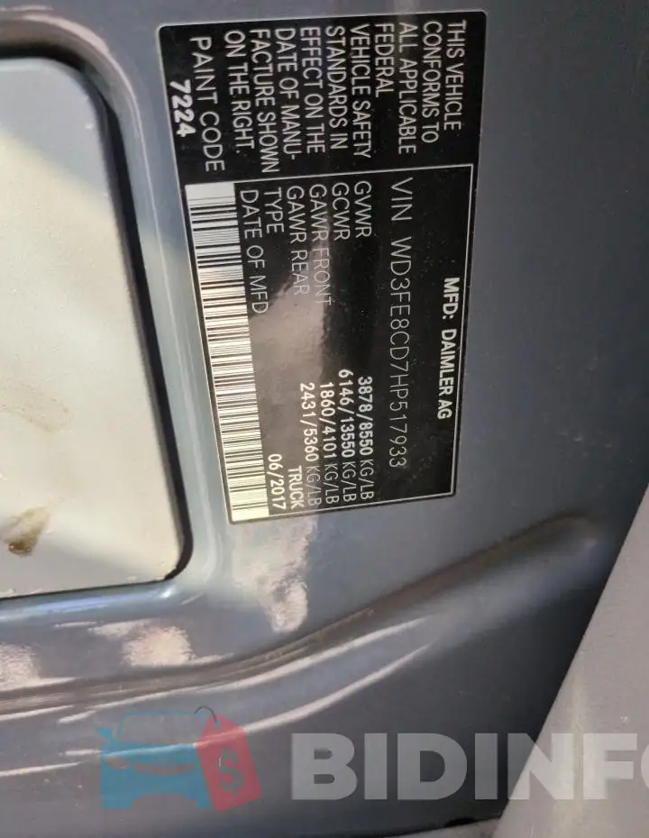 WD3FE8CD7HP517933 Photo# 13