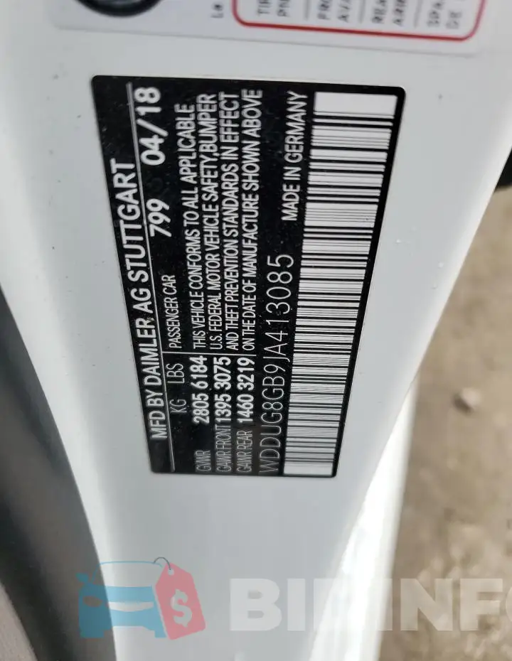 WDDUG8GB9JA413085 Photo# 13