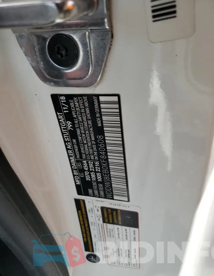 WDDWJ8EB0KF840608 Photo# 12