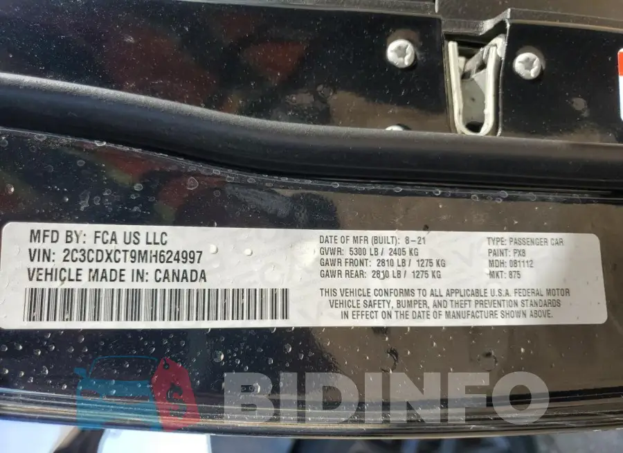 2C3CDXCT9MH624997 Photo# 12