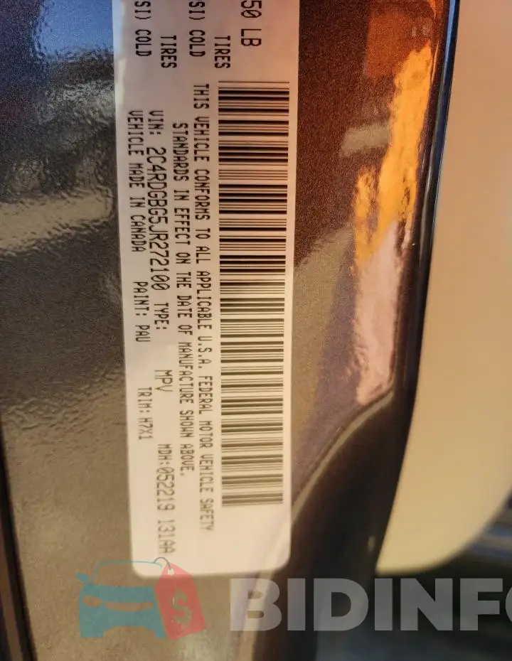 2C4RDGBG5JR272100 Photo# 13