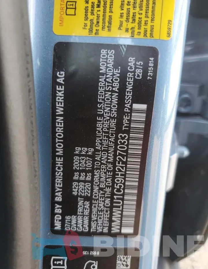 WMWLU1C59H2F27033 Photo# 12
