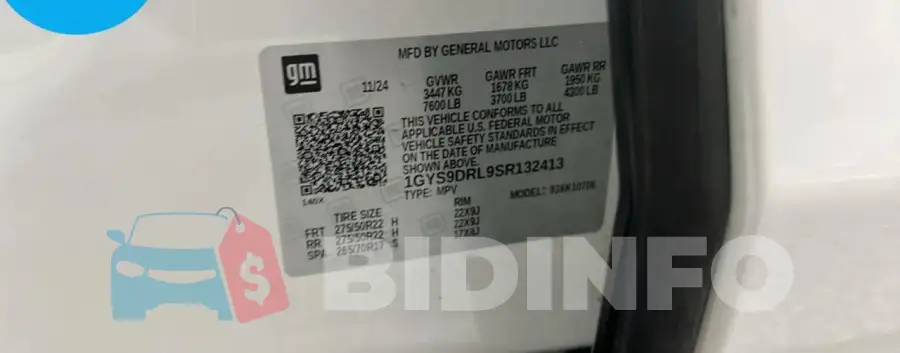 1GYS9DRL9SR132413 Photo# 10