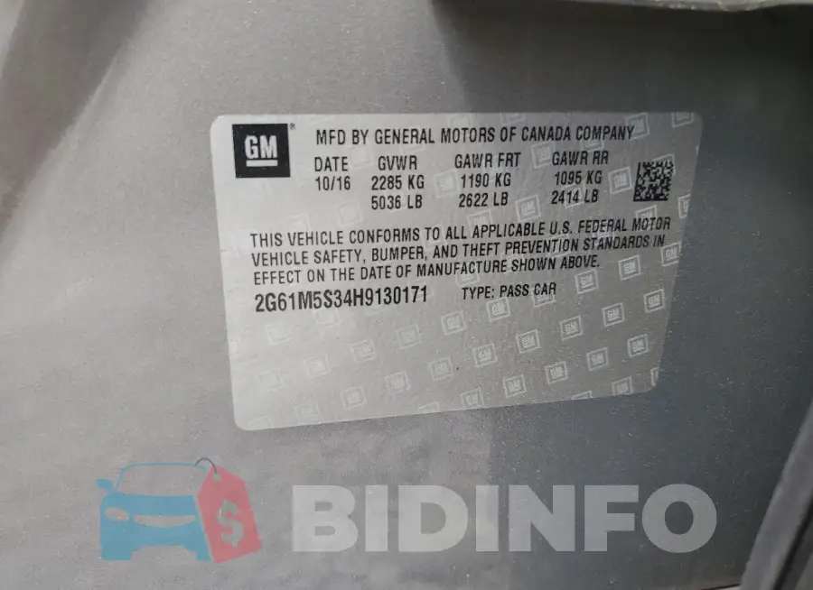 2G61M5S34H9130171 Photo# 12