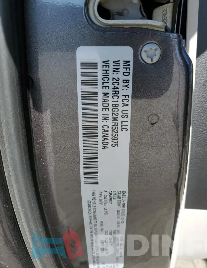 2C4RC1BG2MR525975 Photo# 13