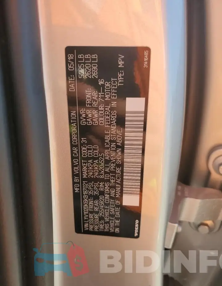 LYV102DK6KB187021 Photo# 13