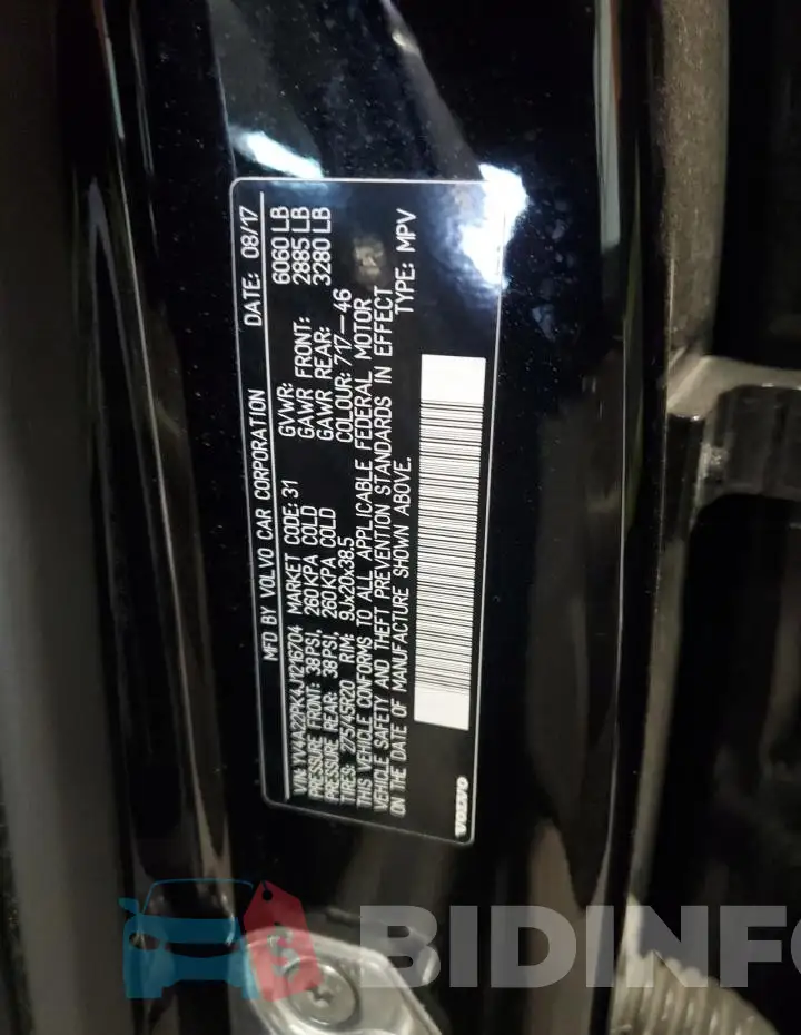 YV4A22PK4J1216704 Photo# 14