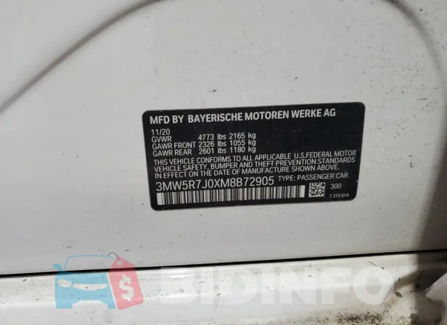 3MW5R7J0XM8B72905 Photo# 12
