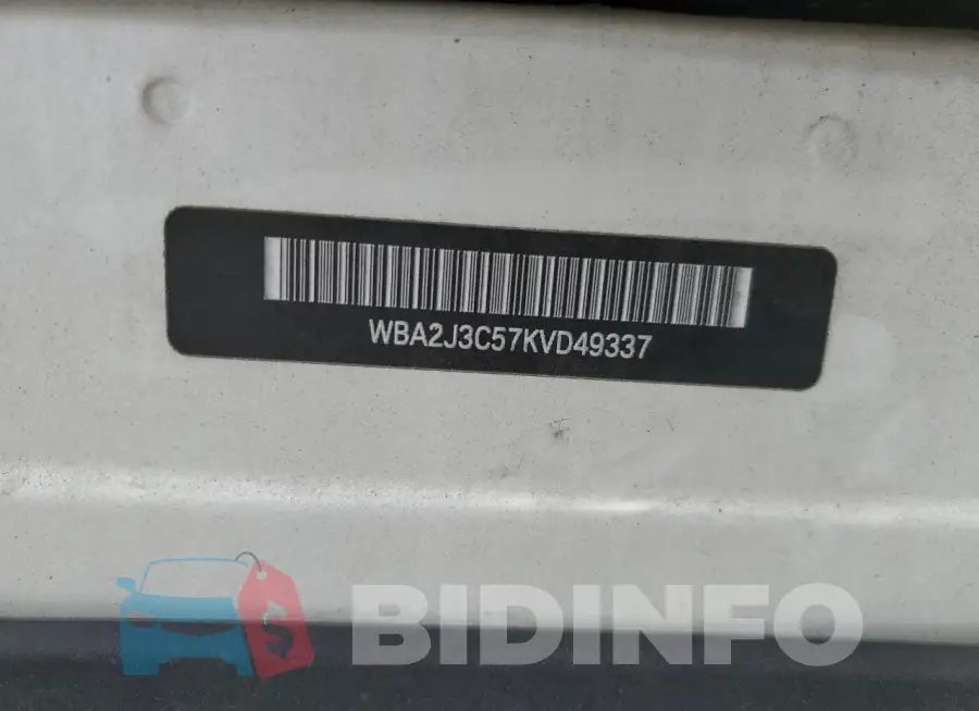 WBA2J3C57KVD49337 Photo# 12