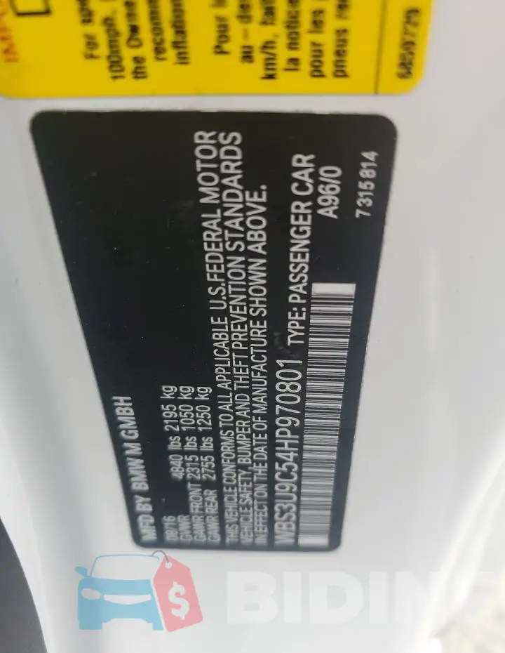 WBS3U9C54HP970801 Photo# 13