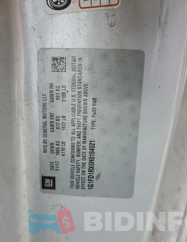 1G1FD1RX6H0184921 Photo# 13