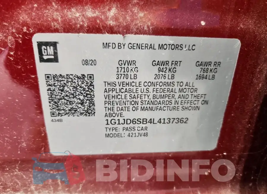 1G1JD6SB4L4137362 Photo# 12
