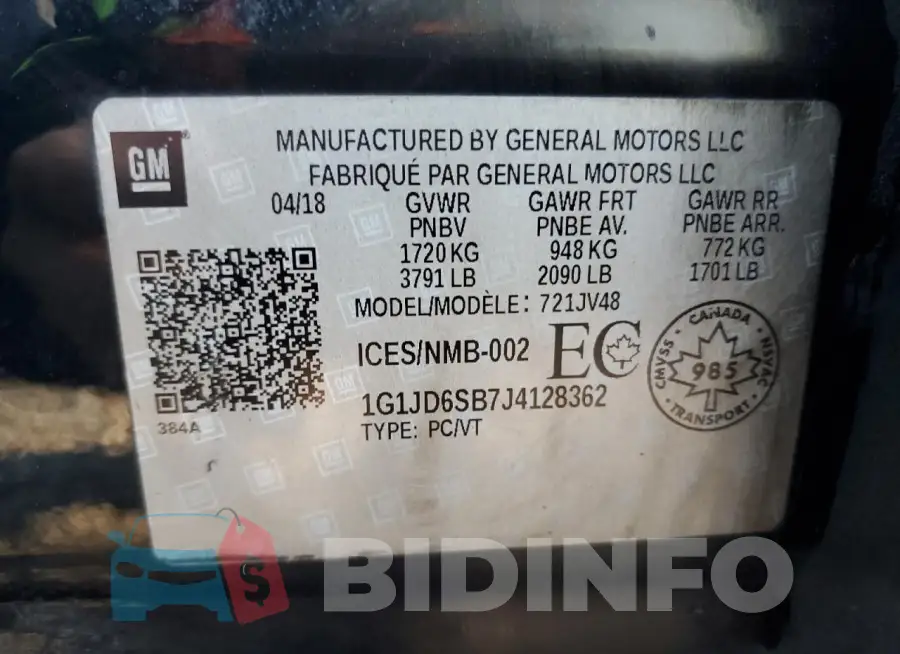 1G1JD6SB7J4128362 Photo# 13