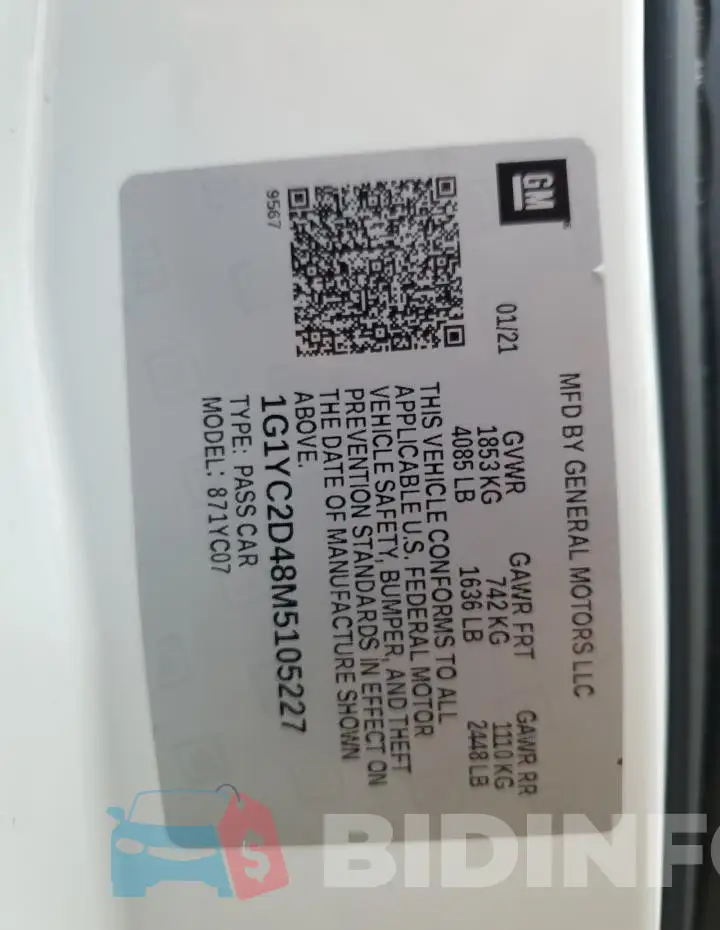 1G1YC2D48M5105227 Photo# 12