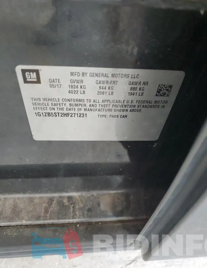 1G1ZB5ST2HF271231 Photo# 12