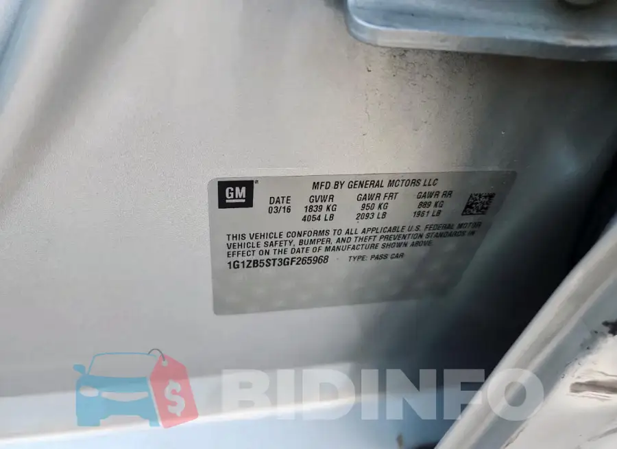 1G1ZB5ST3GF265968 Photo# 12