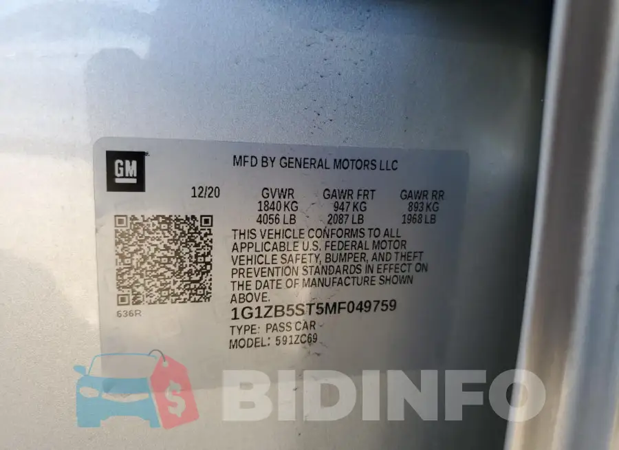 1G1ZB5ST5MF049759 Photo# 12