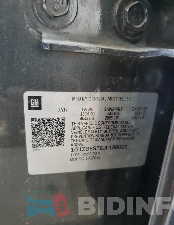 1G1ZB5ST6JF108023 Photo# 12