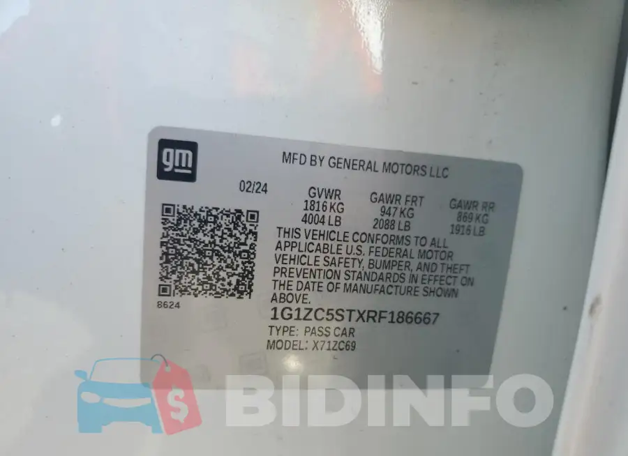 1G1ZC5STXRF186667 Photo# 12