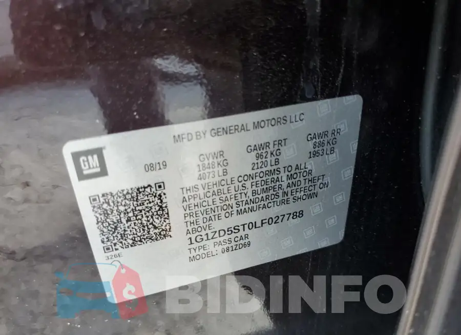 1G1ZD5ST0LF027788 Photo# 12