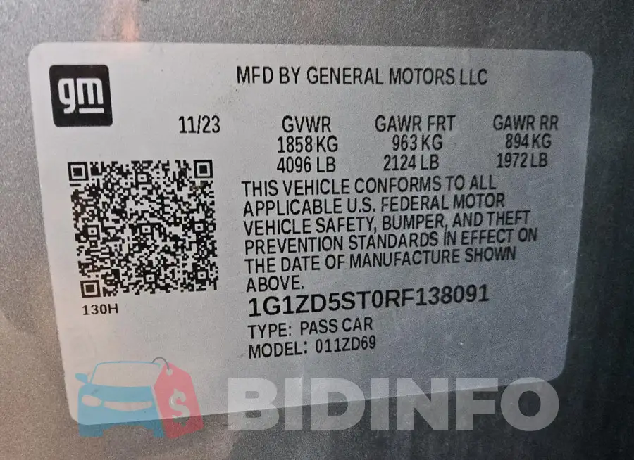 1G1ZD5ST0RF138091 Photo# 12