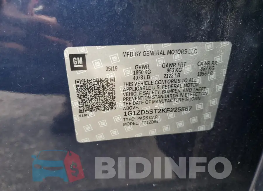 1G1ZD5ST2KF225867 Photo# 12