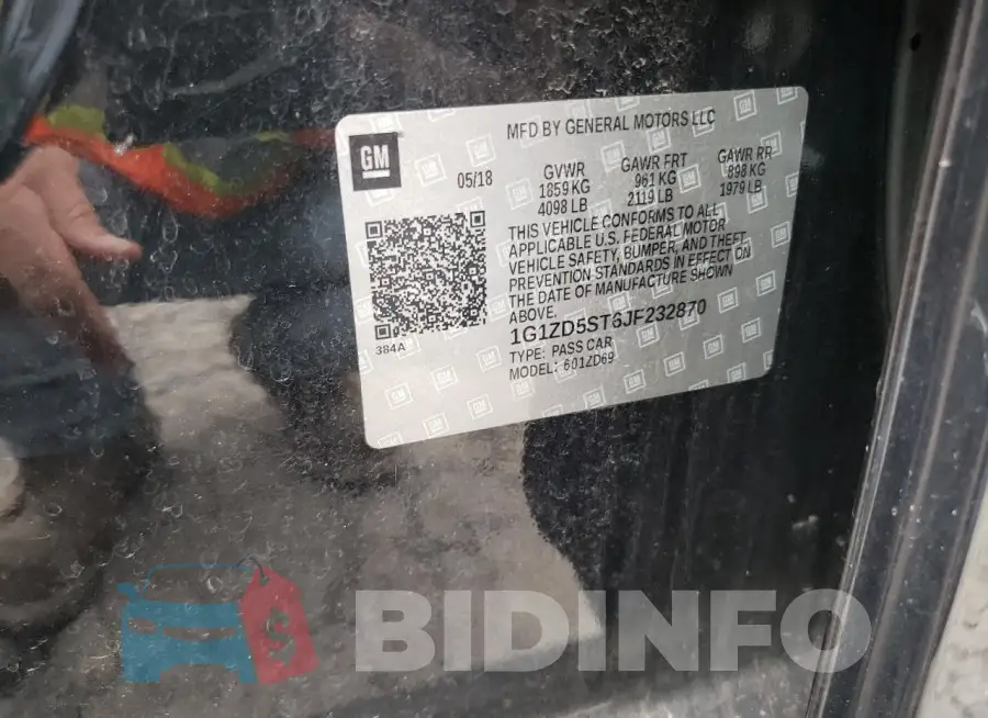1G1ZD5ST6JF232870 Photo# 12