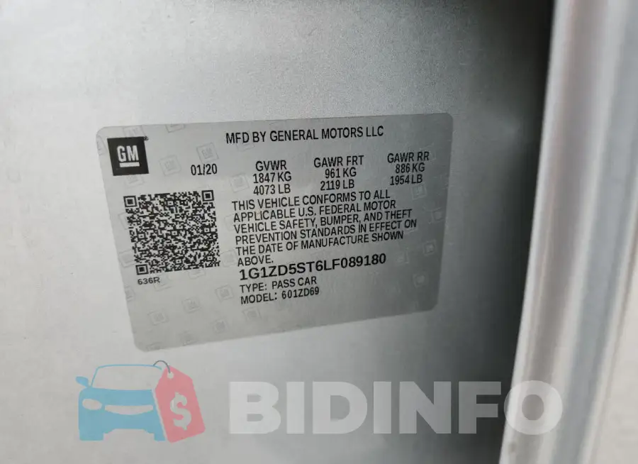 1G1ZD5ST6LF089180 Photo# 12
