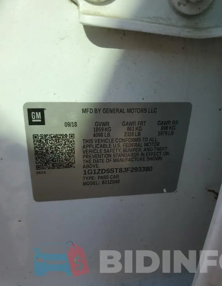 1G1ZD5ST8JF293380 Photo# 12