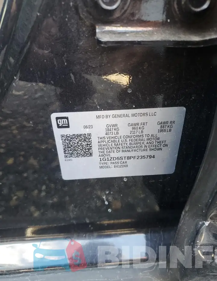 1G1ZD5ST8PF235794 Photo# 13