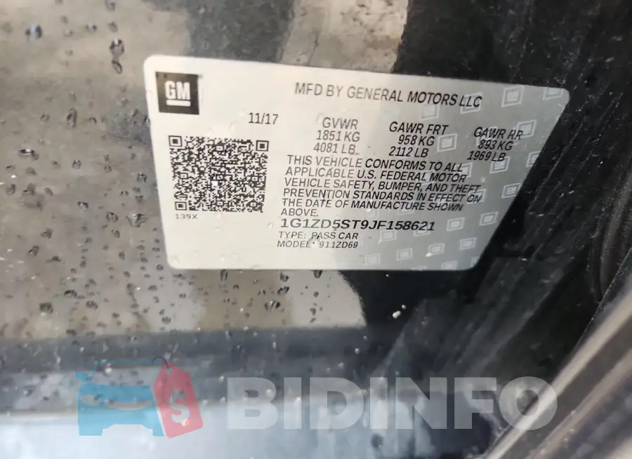 1G1ZD5ST9JF158621 Photo# 12