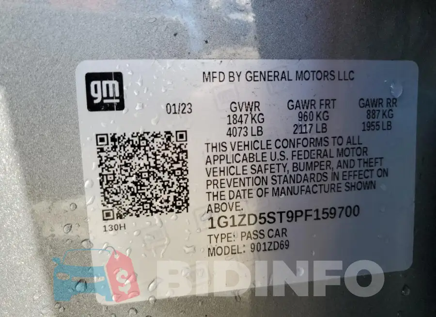 1G1ZD5ST9PF159700 Photo# 13