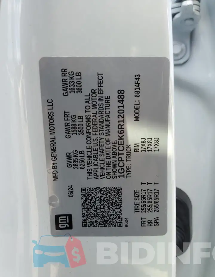 1GCPTCEK6R1201488 Photo# 12