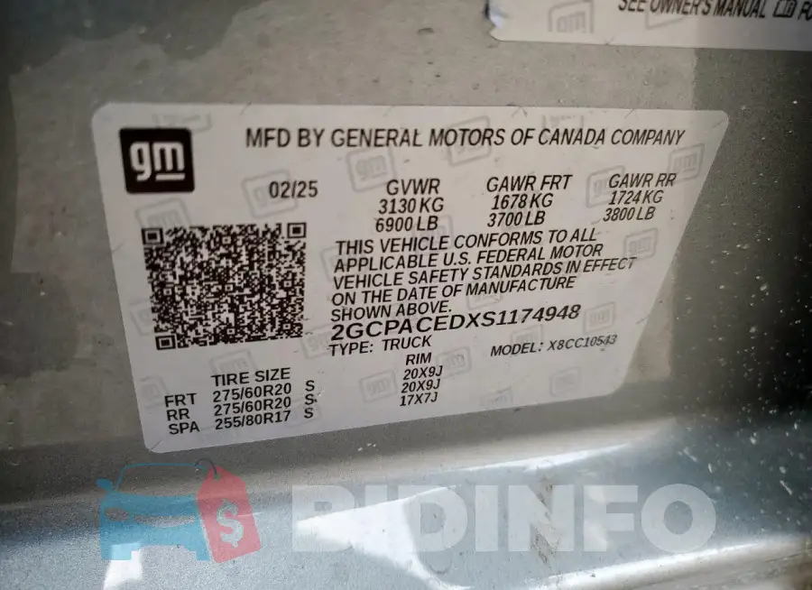 2GCPACEDXS1174948 Photo# 13