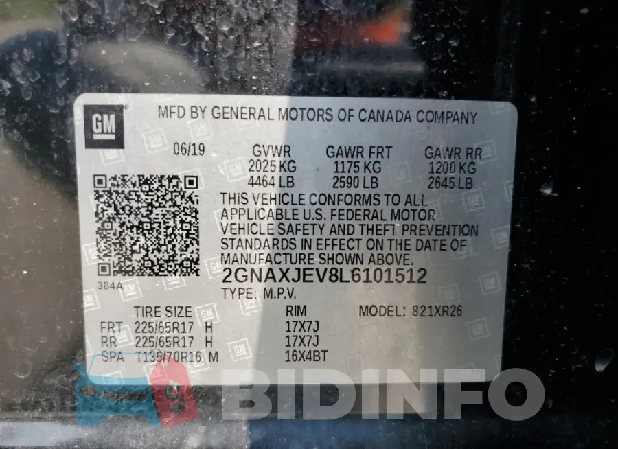 2GNAXJEV8L6101512 Photo# 13