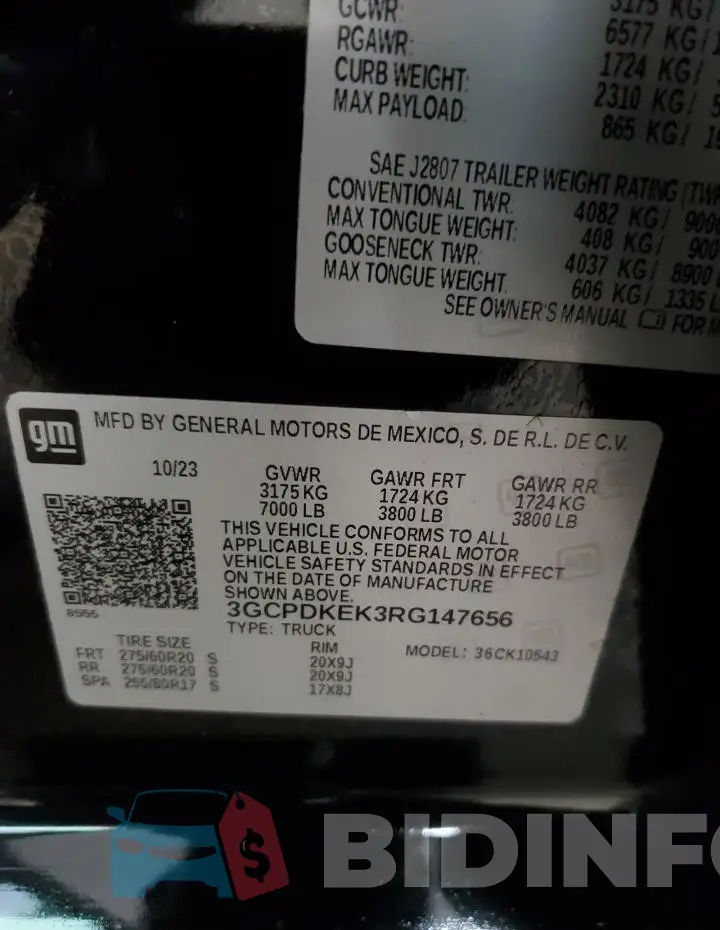 3GCPDKEK3RG147656 Photo# 13